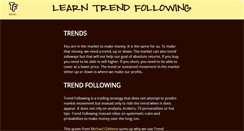Desktop Screenshot of learntrendfollowing.com